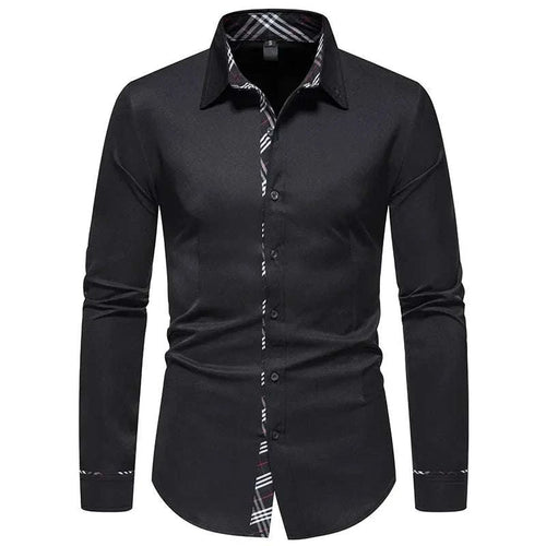 Men's Formal Slim Fit Long Sleeve Button-Up Shirt with Pocket Koala Sydney 