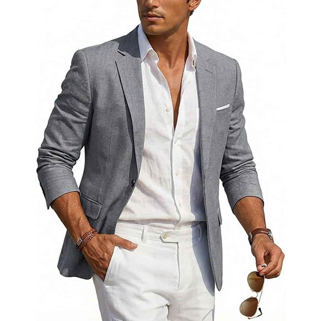 Men's Casual Linen Blazer