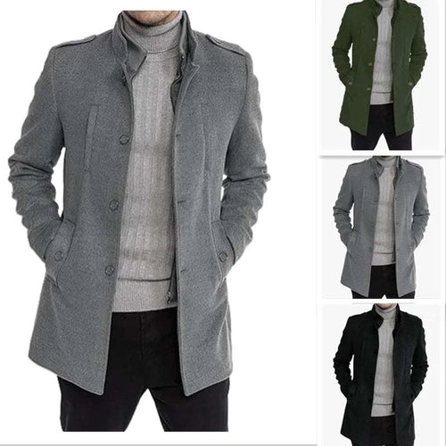Men's Knit Zip-Up Wool Blend Jacket Koala Sydney 