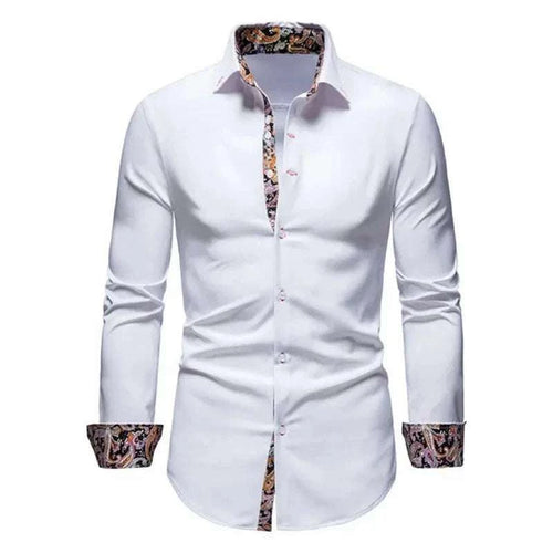 Men's Formal Slim Fit Long Sleeve Button-Up Shirt with Pocket Koala Sydney 