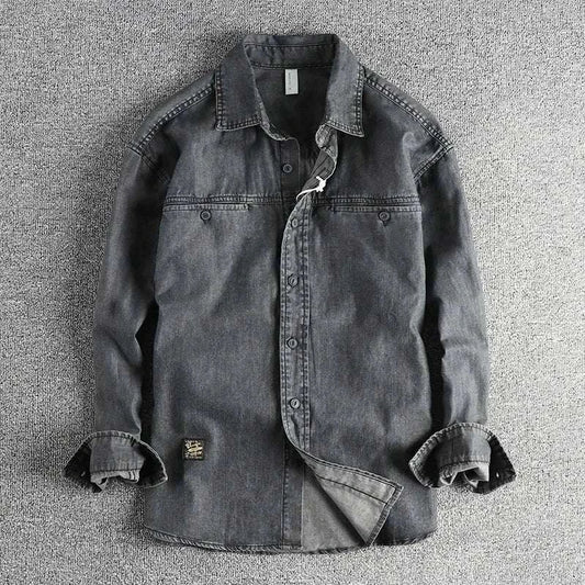 Vintage Heavy-Wash Denim Jacket for Men Koala Sydney 