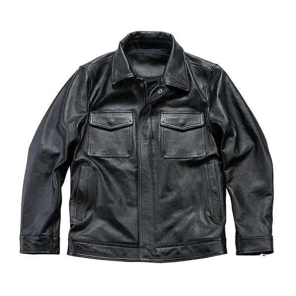 Men’s Trendy British Style Retro Lapel Leather Jacket Koala Sydney 