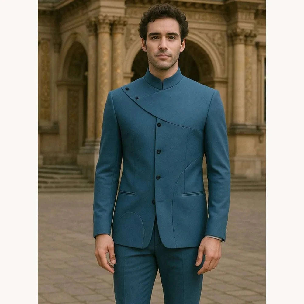 Men’s Custom High-Fashion Suit – Single-Breasted Two-Piece Set (Jacket + Pants) Koala Sydney 