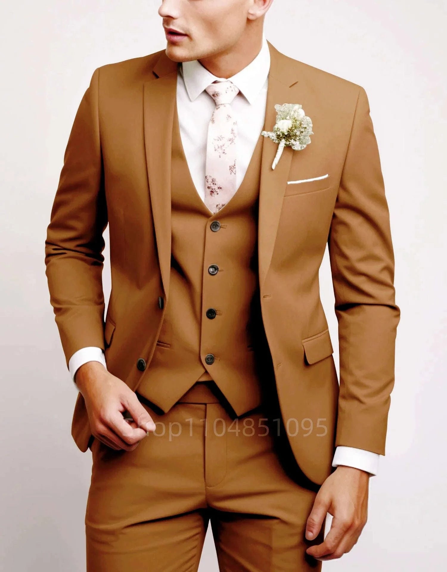 Refined Matcha Green 3-Piece Slim Fit Suit for Men Koala Sydney 