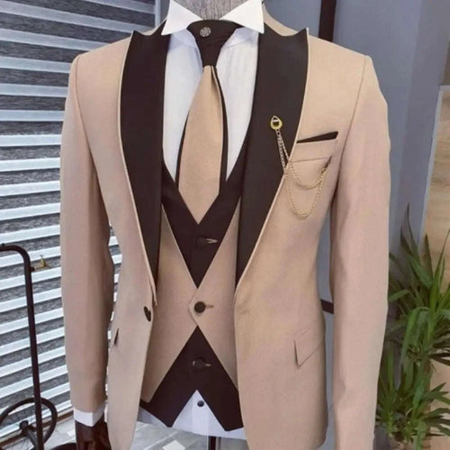 Men's Slim Fit 3-Piece Business Suit Set Koala Sydney 