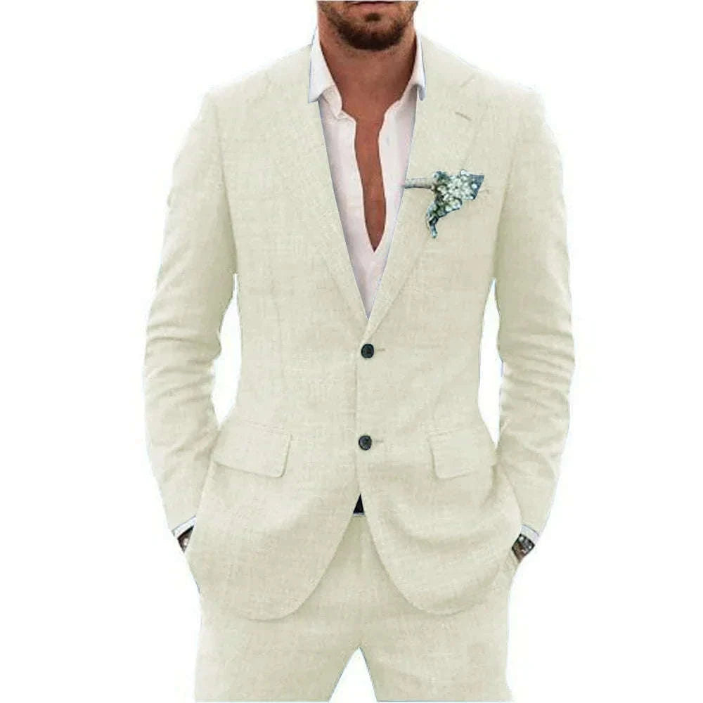 Men's Premium 2-Piece Linen Suit Koala Sydney 