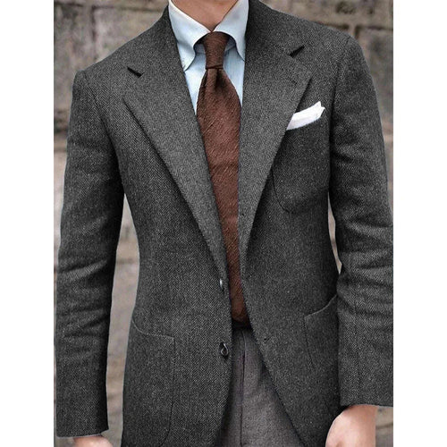 Men’s Herringbone Slim Fit Blazer Koala Sydney 