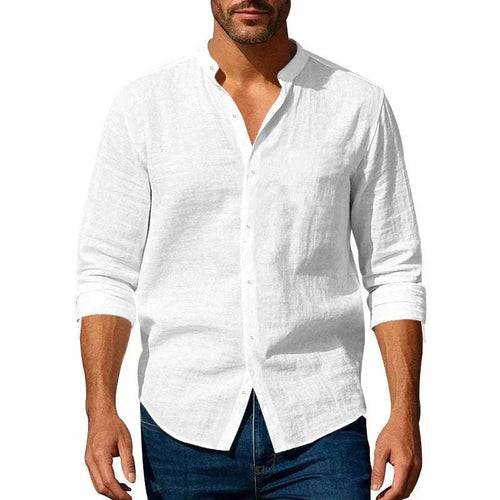 Cotton-Linen Henley Shirt Koala Sydney 