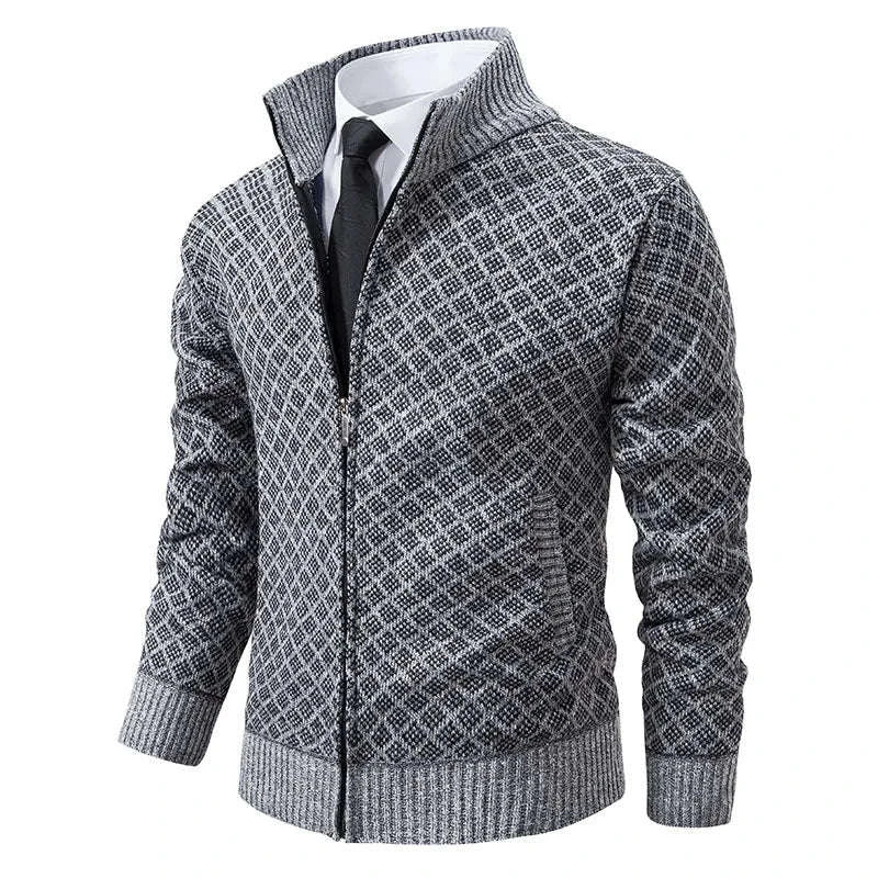 Wool-Blend Zip Cardigan Sweater Koala Sydney 