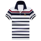 Summer Fashion Striped Polo Shirt Man Cotton Comfortable Business Casual Koala Sydney 