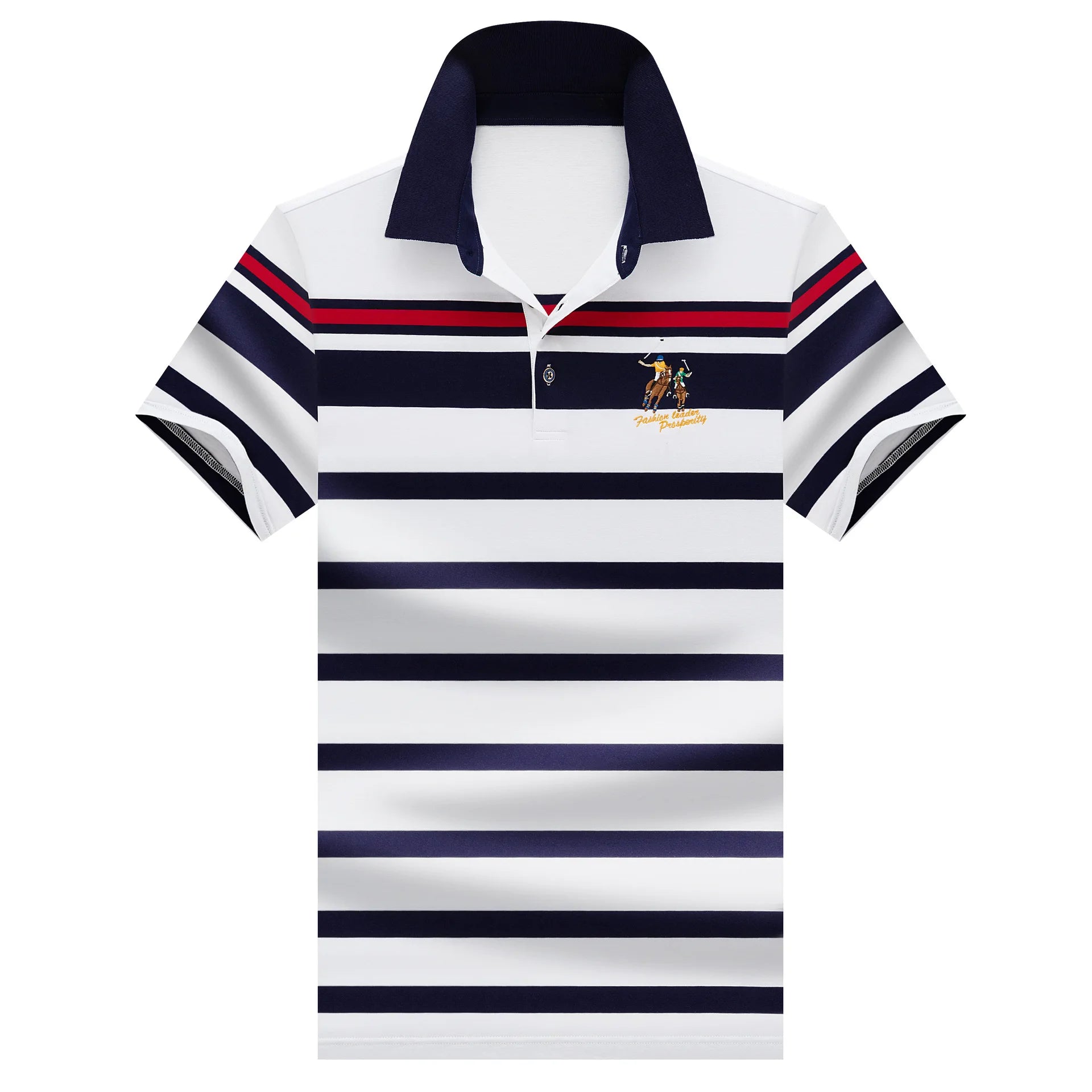 Summer Fashion Striped Polo Shirt Man Cotton Comfortable Business Casual
