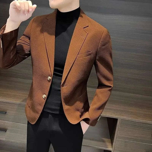 White & Brown Plaid Blazer for Men Koala Sydney 