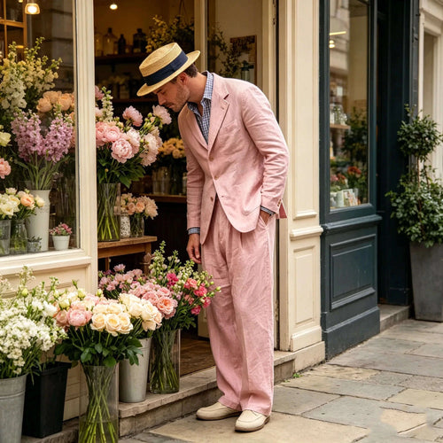 Men's Luxury 2-Piece Linen Suit Set Koala Sydney 