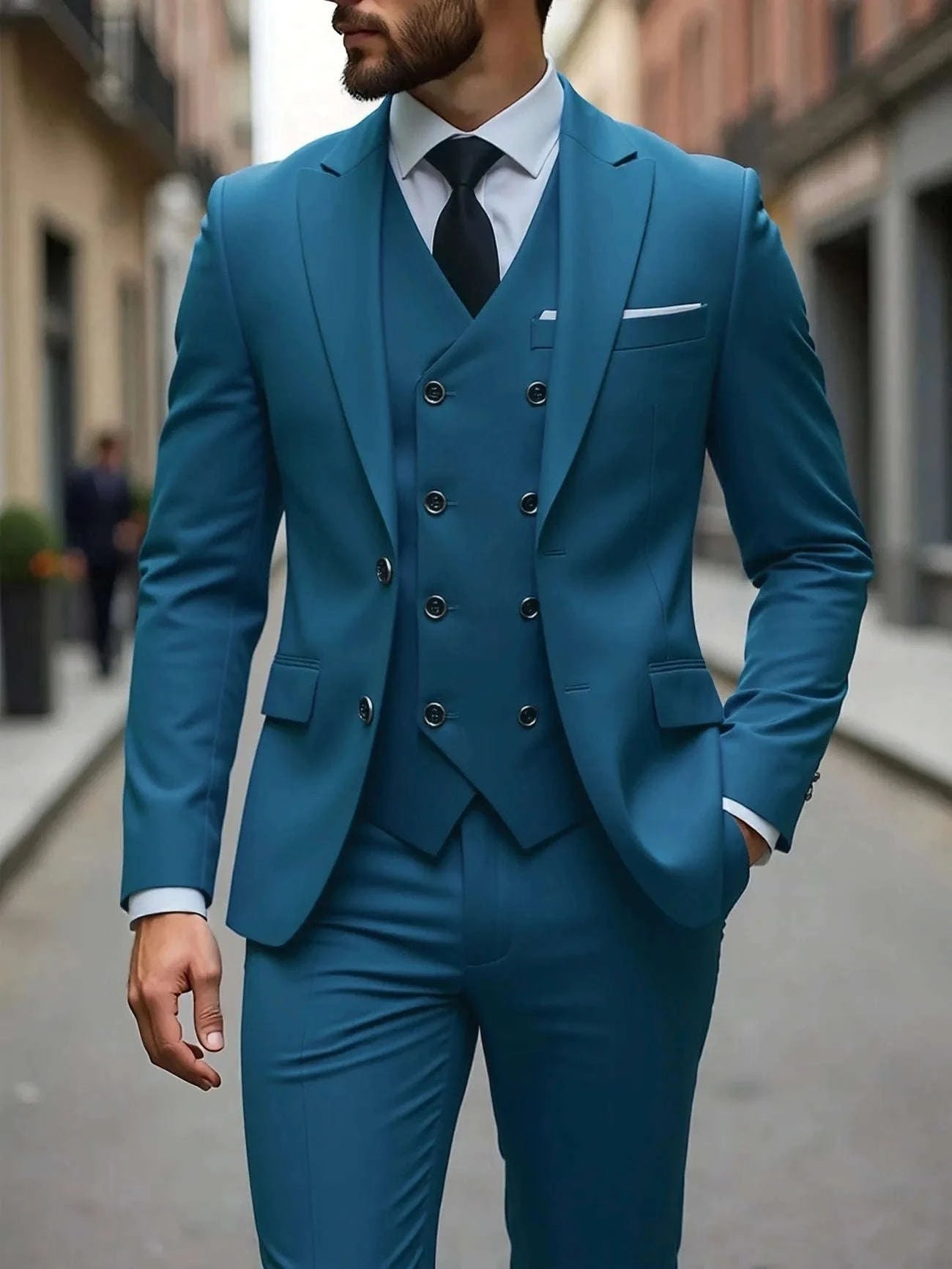 Classic Slim Fit 3-Piece Men's Wedding Tuxedo Set Koala Sydney 