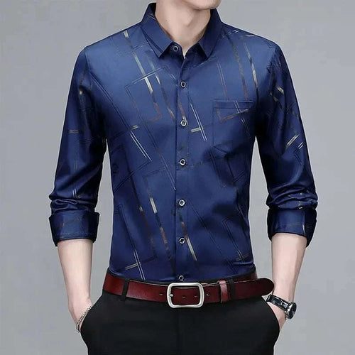 Men’s Casual Printed Long Sleeve Shirt Koala Sydney 