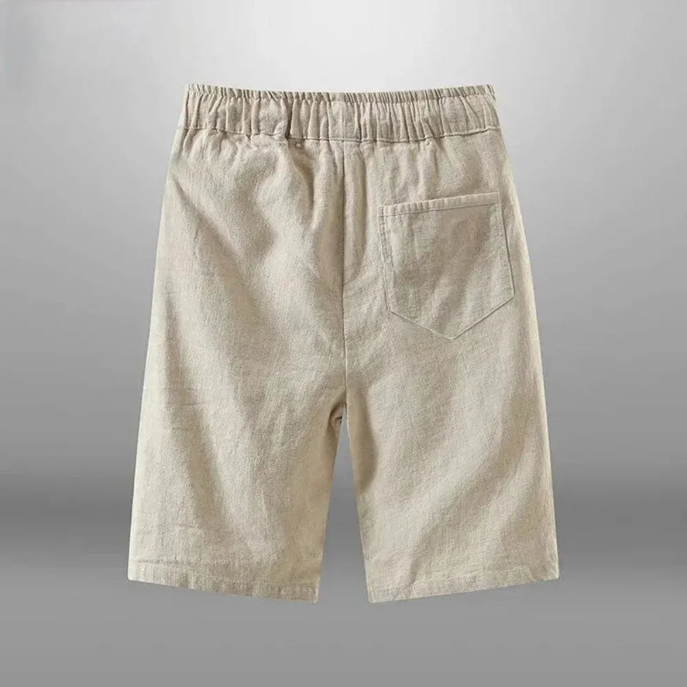 Men’s Cotton Linen Casual Shorts