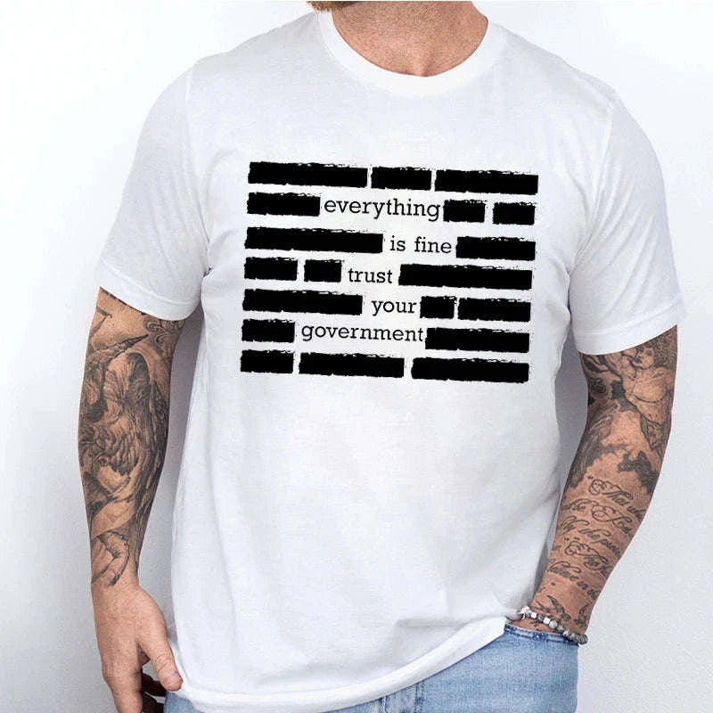 Men’s Summer “Everything Is Fine” Graphic T-Shirt Koala Sydney 