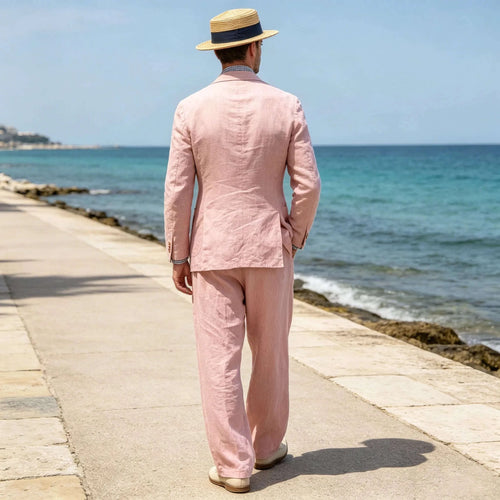Men's Luxury 2-Piece Linen Suit Set Koala Sydney 