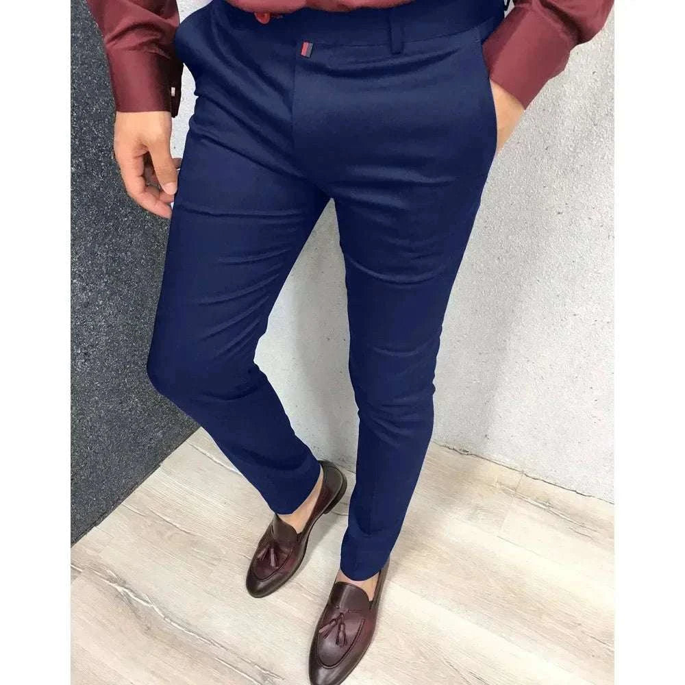 Men's Fashion Casual Trousers Daily Business Formal Pants High Waist Slim Koala Sydney 