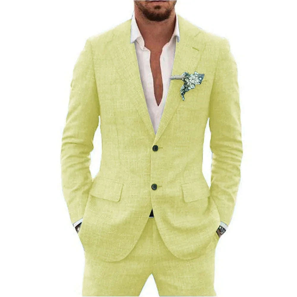 Men's Premium 2-Piece Linen Suit Koala Sydney 