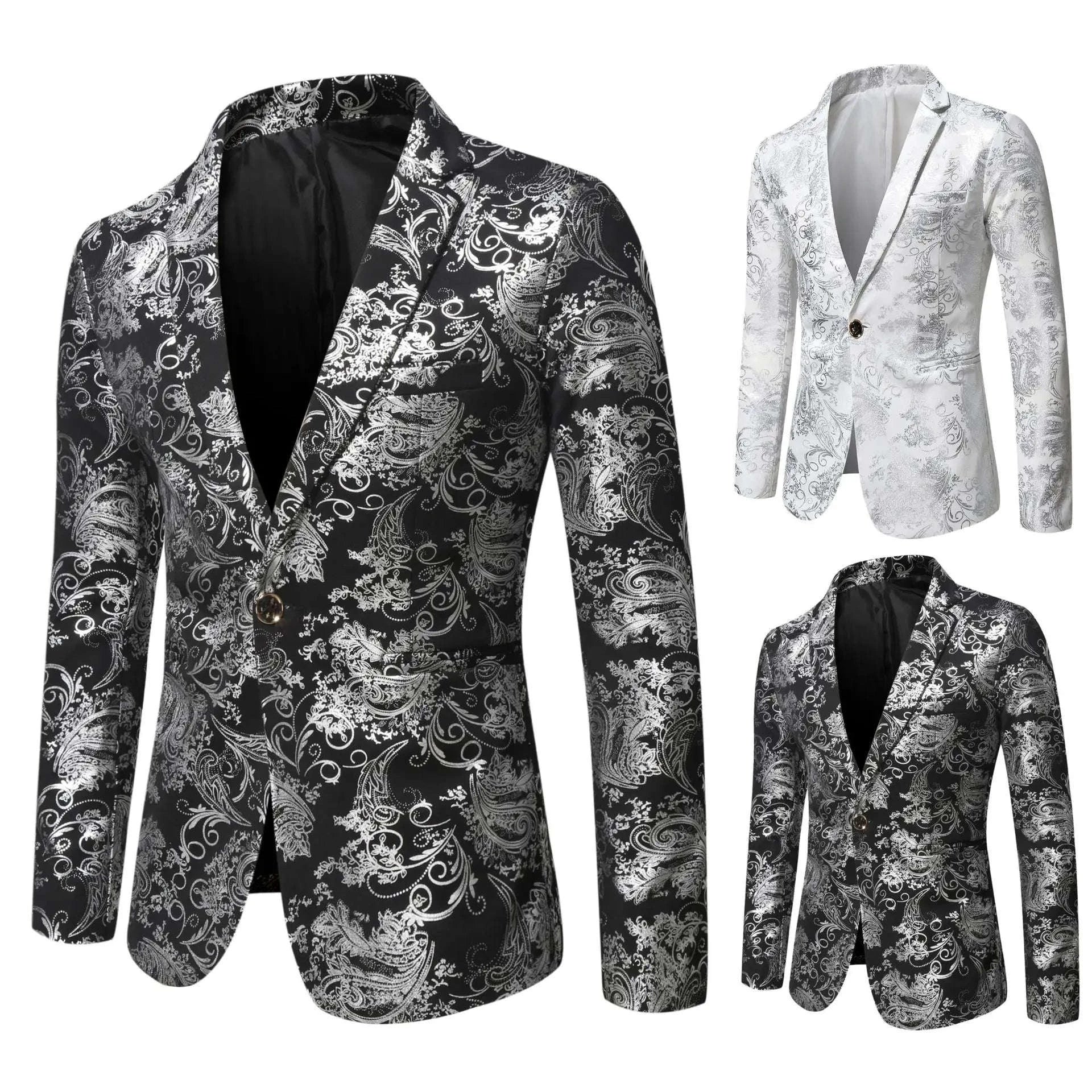 Men's Slim-Fit Printed Blazer Koala Sydney 