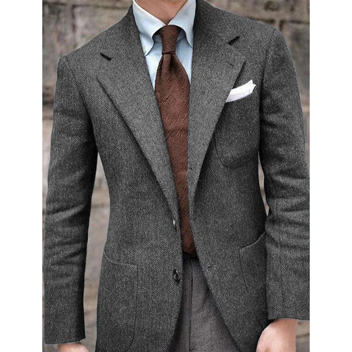 Men’s Herringbone Slim Fit Blazer Koala Sydney 