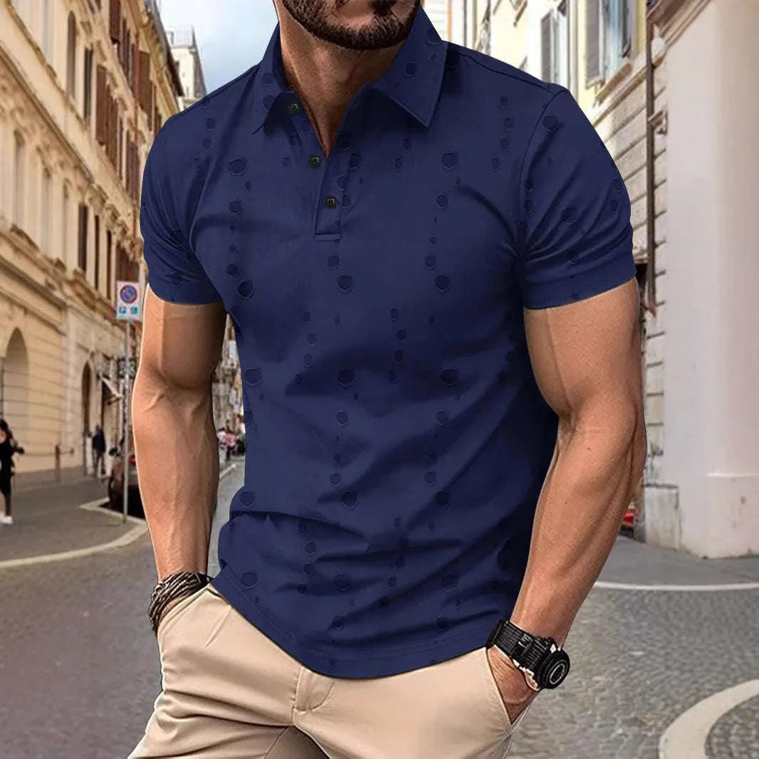 Men's Casual Polka Dot Polo Shirt Koala Sydney 