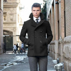 Coat, Suit Jacket Woolen, Double Breasted, Elegant Suits for Men