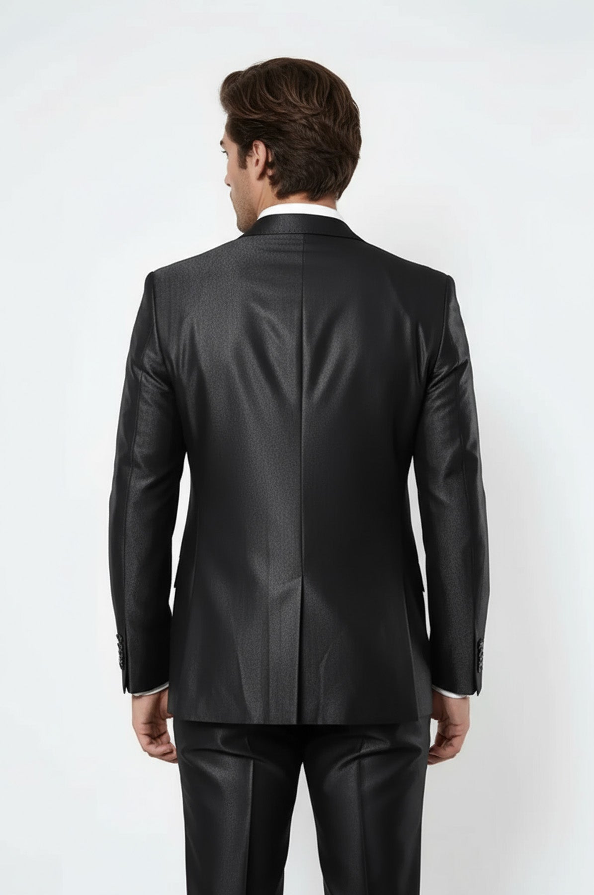 Shiny Smoked Men's Suit - Wessi