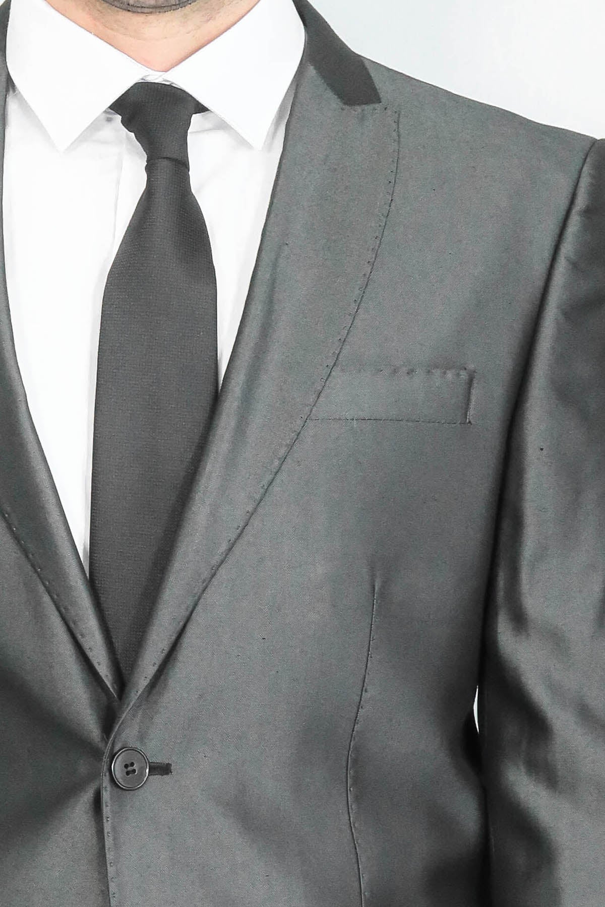 Shiny Anthracite Men's Suit | Wessi