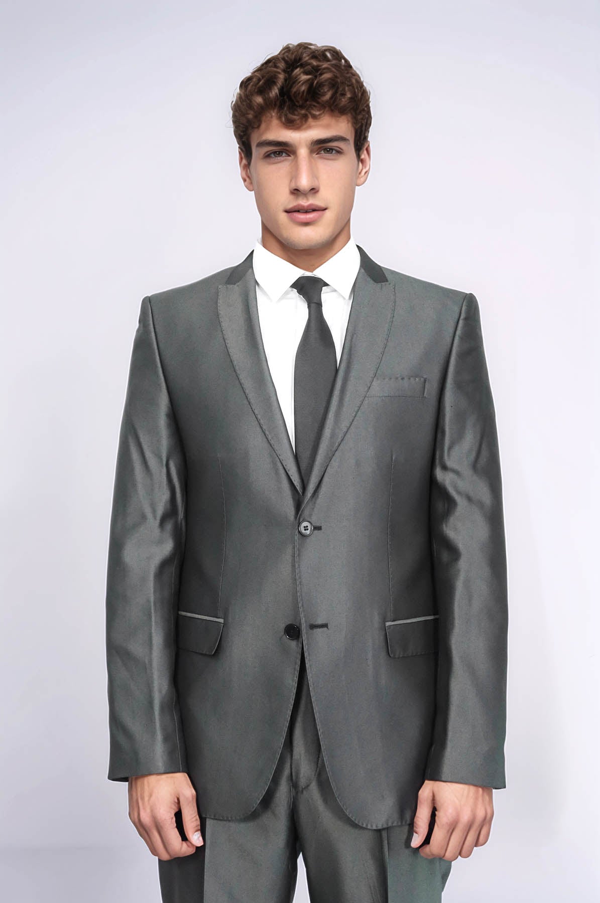 Shiny Anthracite Men's Suit | Wessi