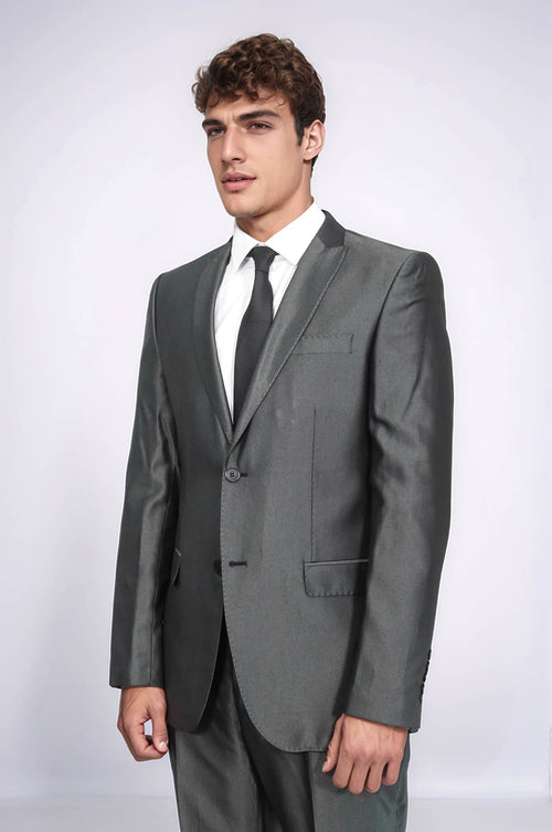 Shiny Anthracite Men's Suit | Wessi