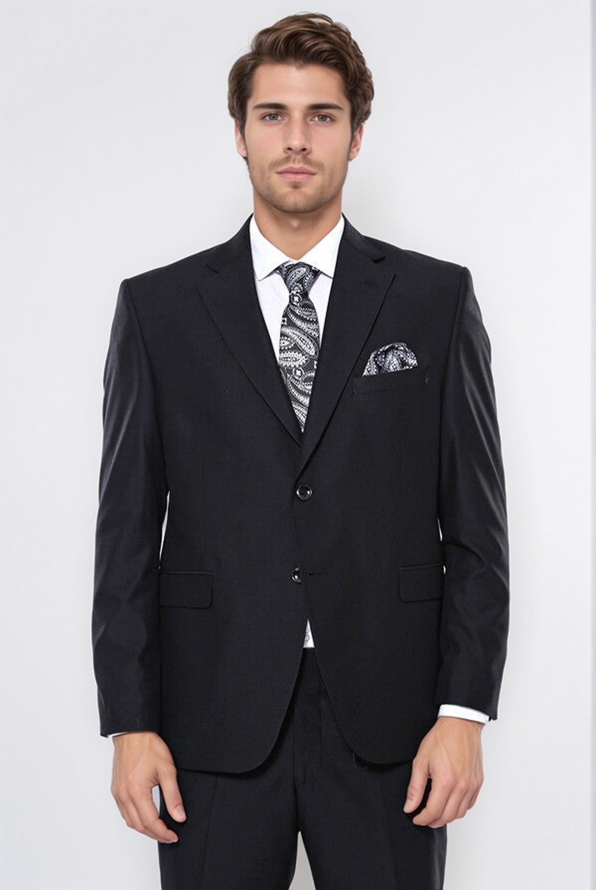 Black 4 Drop Regular Suit | Wessi