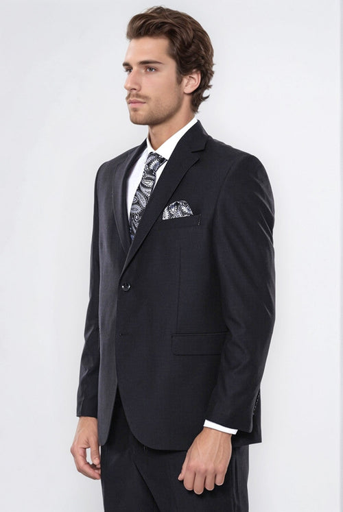 Black 4 Drop Regular Suit | Wessi