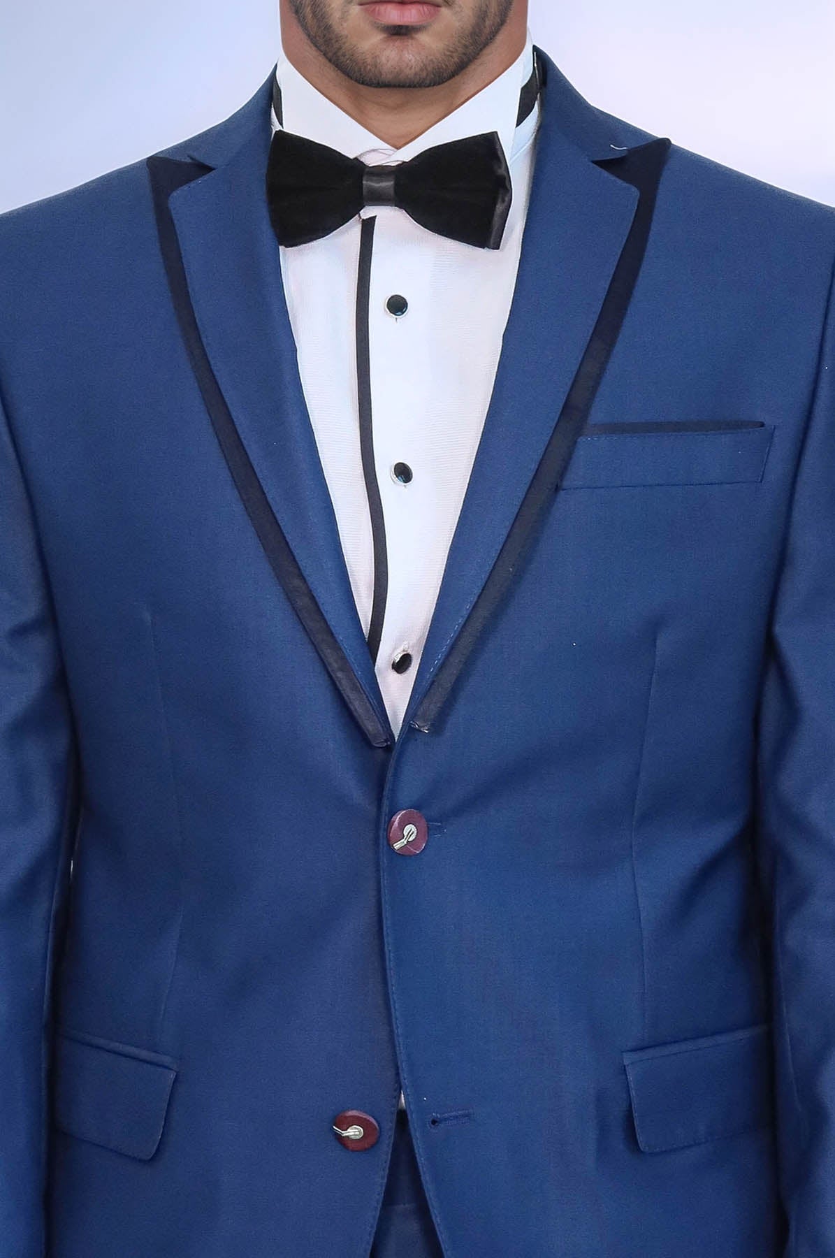 Detachable Lapel Blue Tuxedo | Wessi