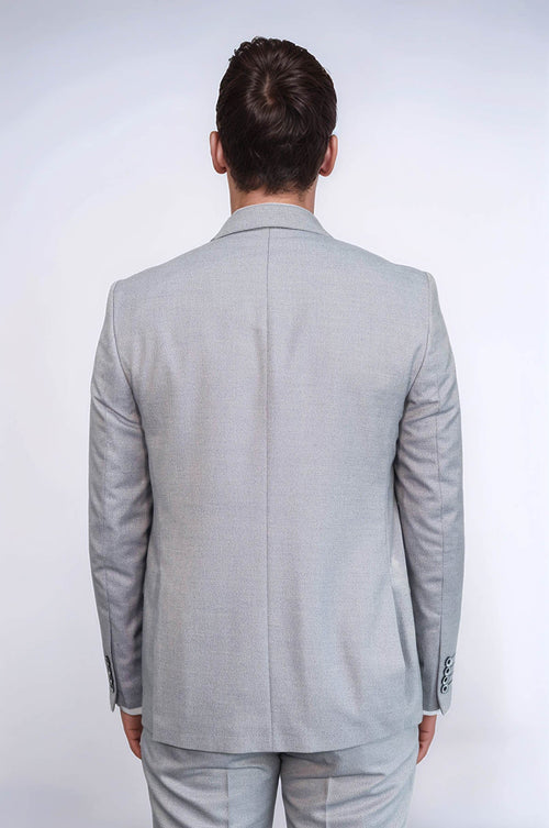 Patterned Light Blue 3 Piece Suit | Wessi