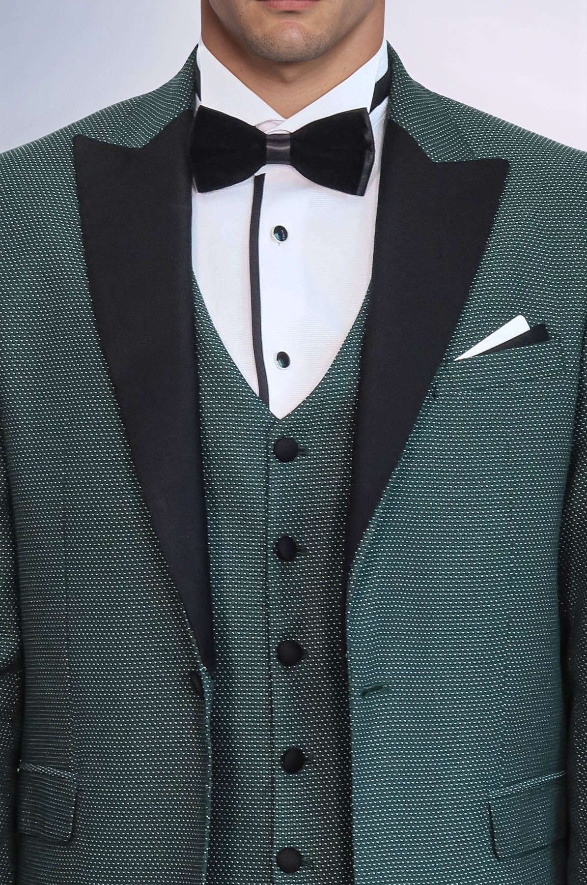 Green Removable Lapel Tuxedo | Wessi