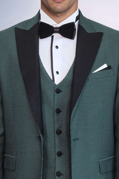 Green Removable Lapel Tuxedo | Wessi