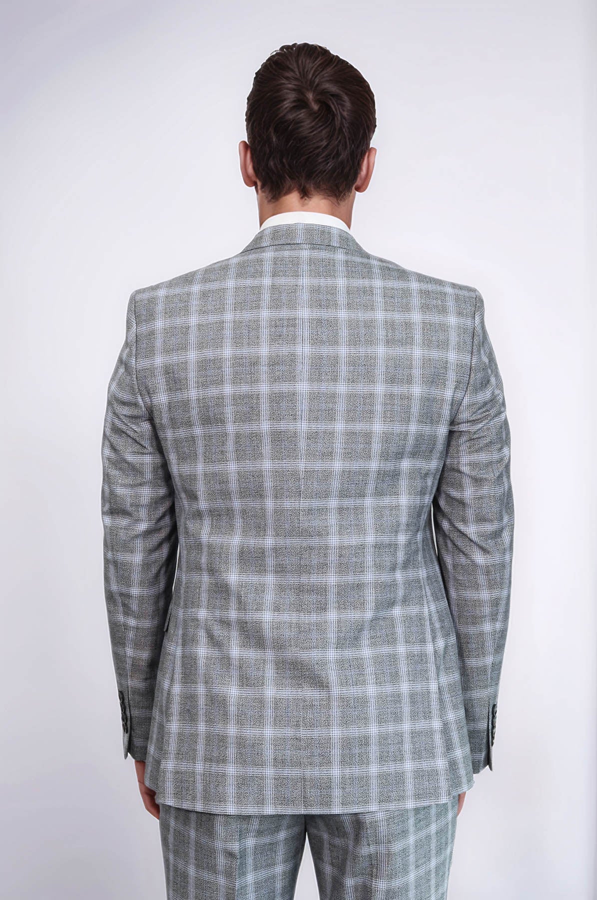 Double Breasted Grey Suit | Wessi