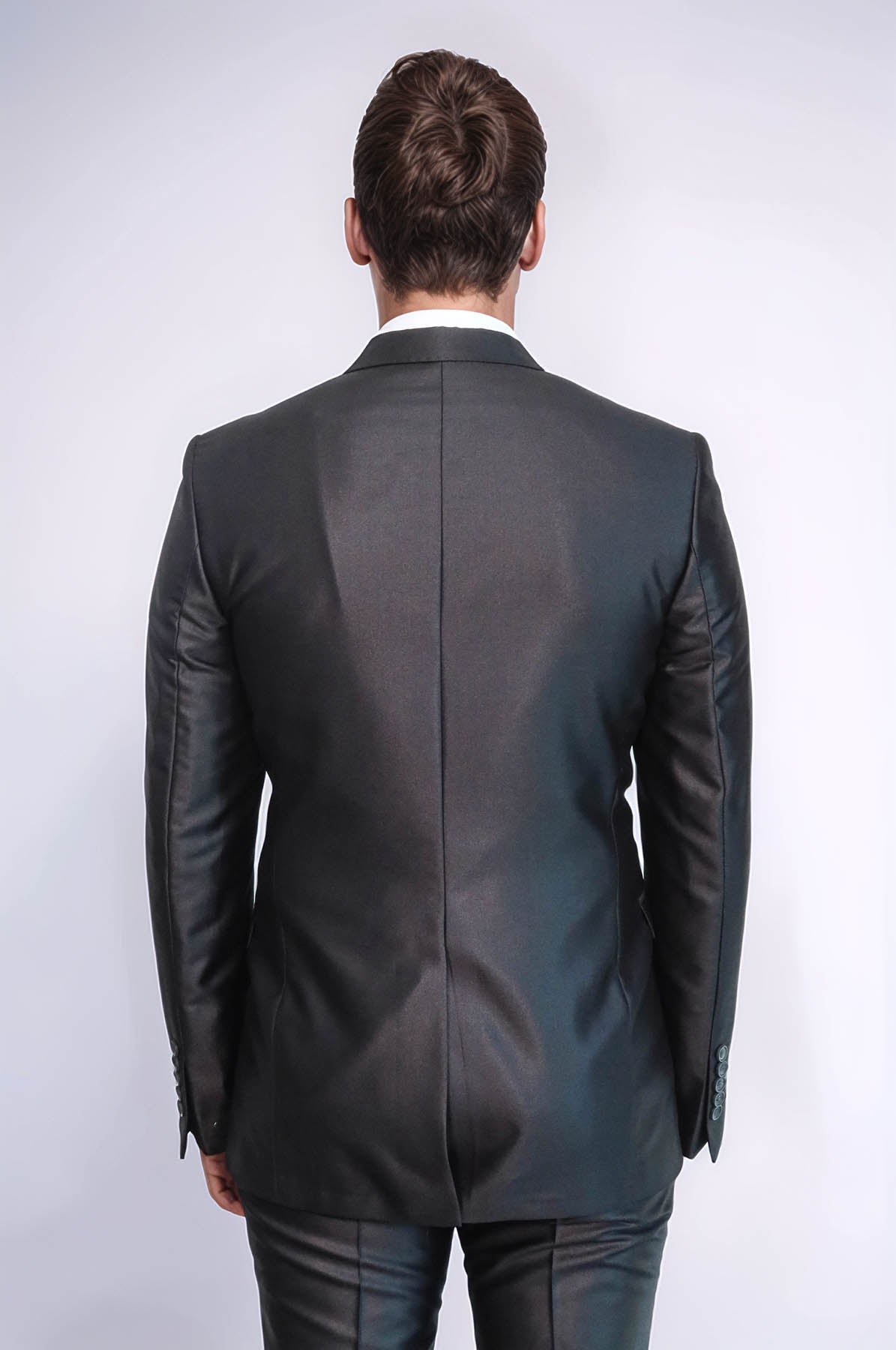 8 Drop Shiny Black Suit - Wessi