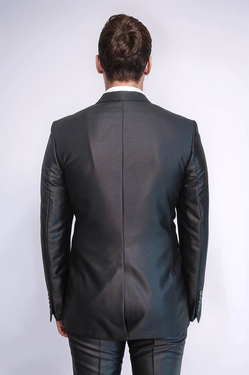 8 Drop Shiny Black Suit - Wessi
