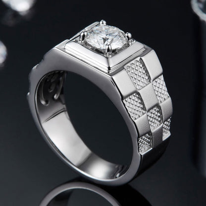 Men's Moissanite Diamond Ring