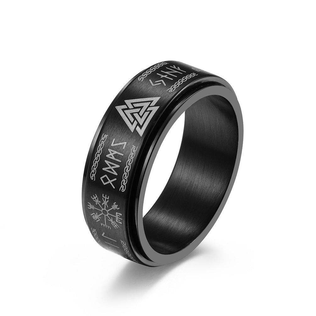 Men's Rotatable Titanium Steel Ring