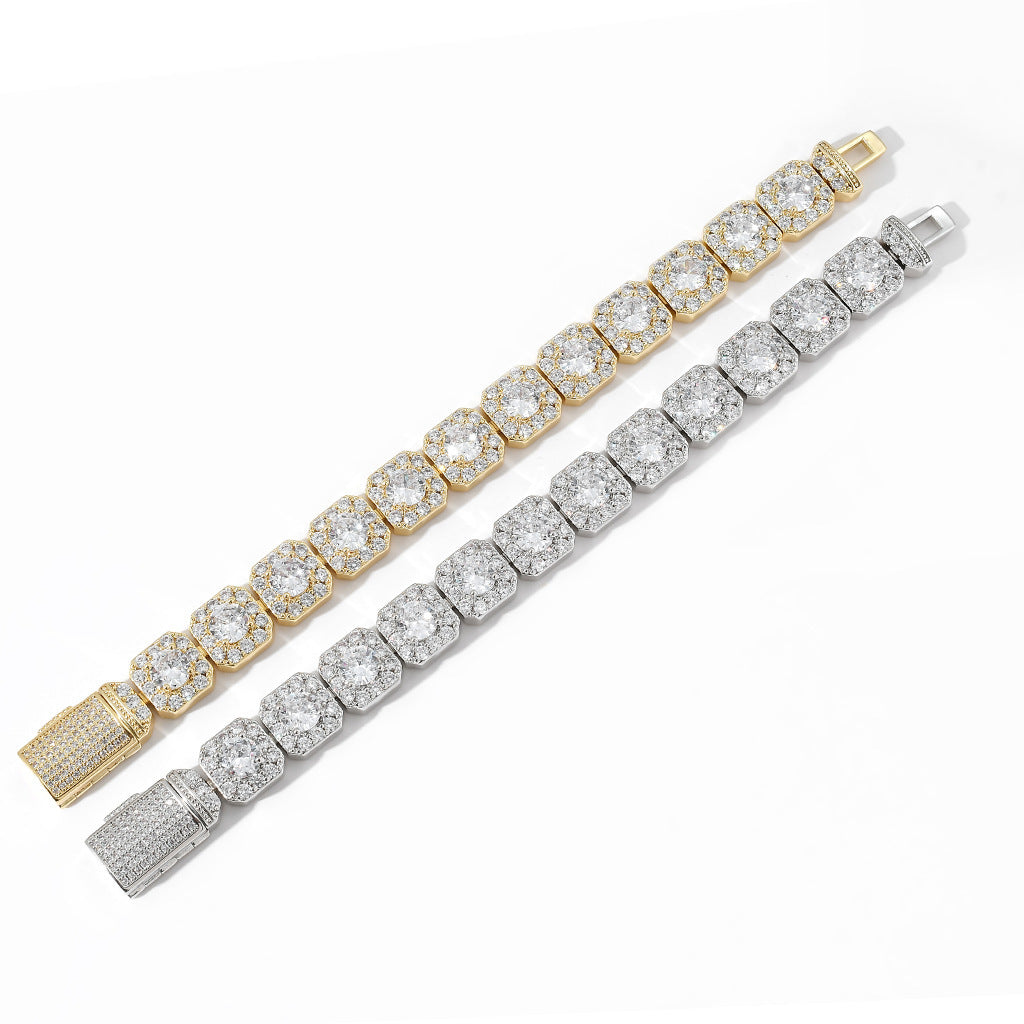 Men's Hip Hop Rock Zircon Bracelet