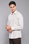 Checked Beige Shirt - Wessi