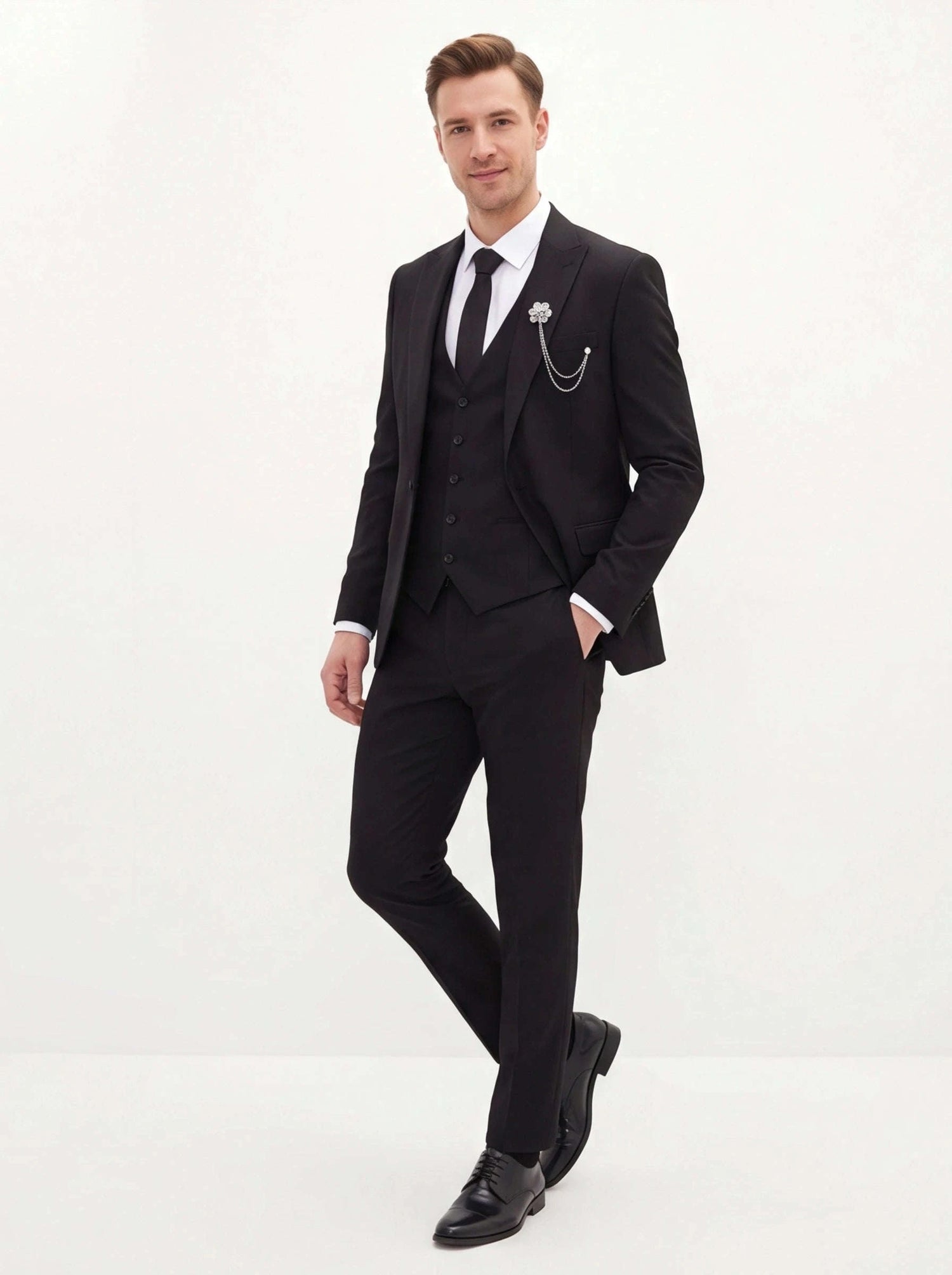 Men’s Slim-Fit Formal Suit Set – 3-Piece Koala Sydney 