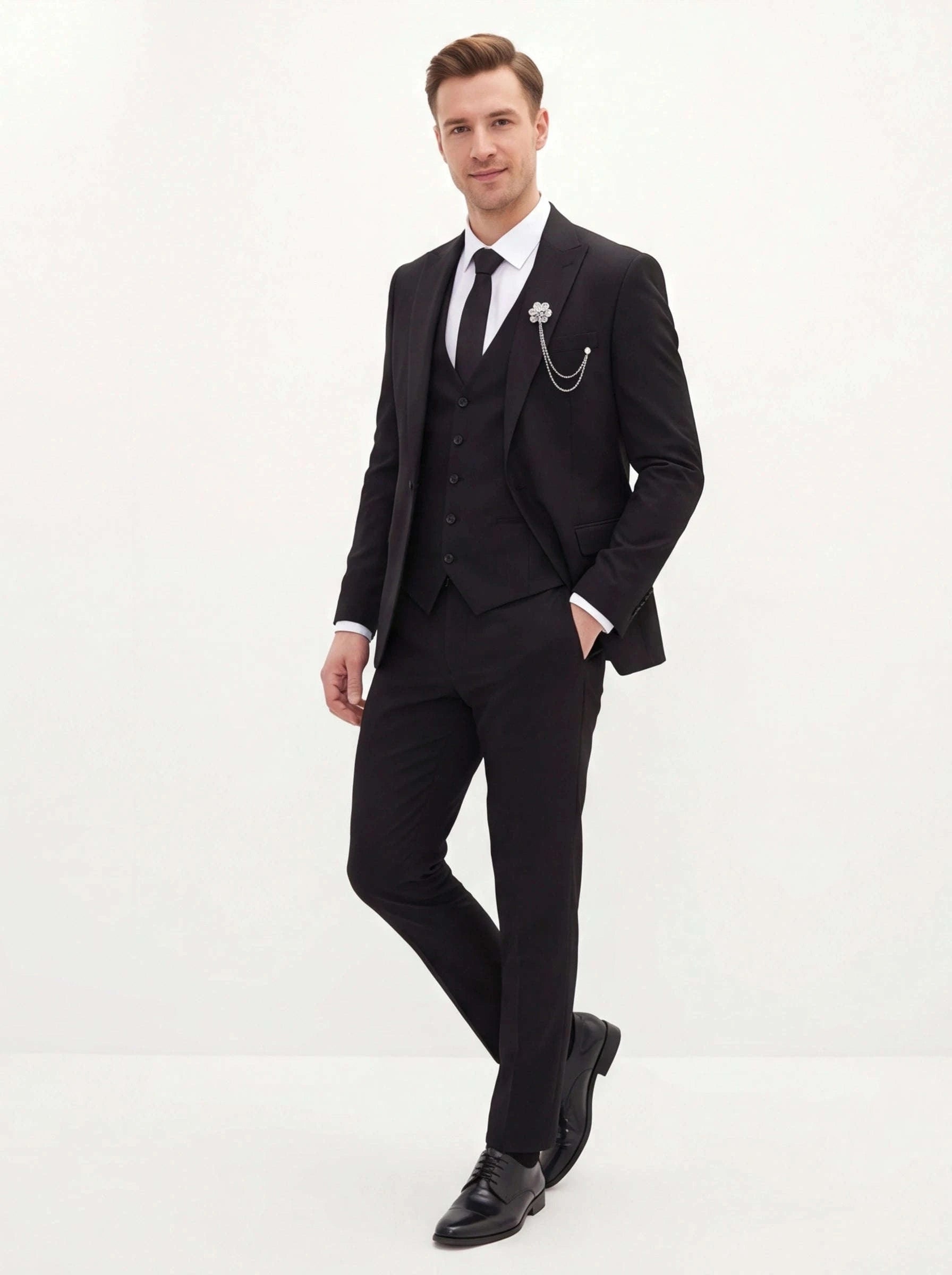 Men’s Slim-Fit Formal Suit Set – 3-Piece Koala Sydney 