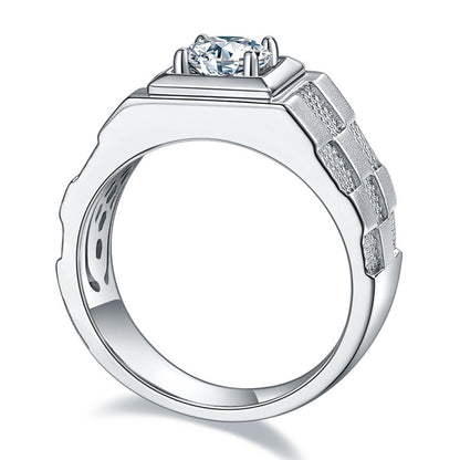 Men's Moissanite Diamond Ring