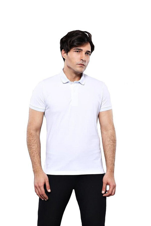 Polo Plain White T-Shirt - Wessi