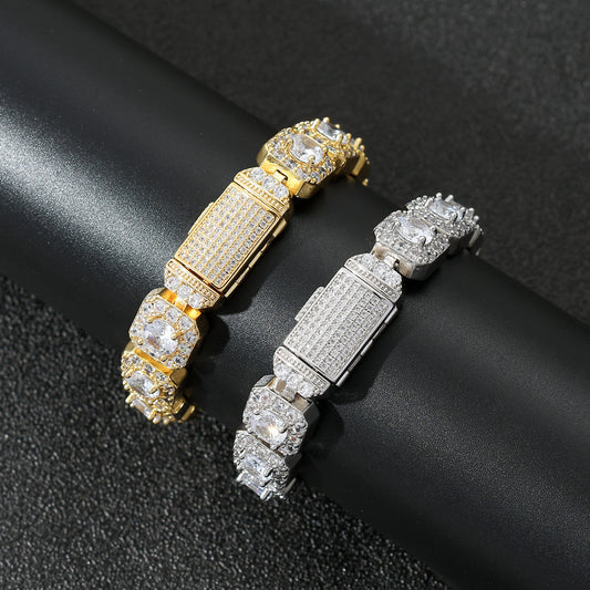 Men's Hip Hop Rock Zircon Bracelet